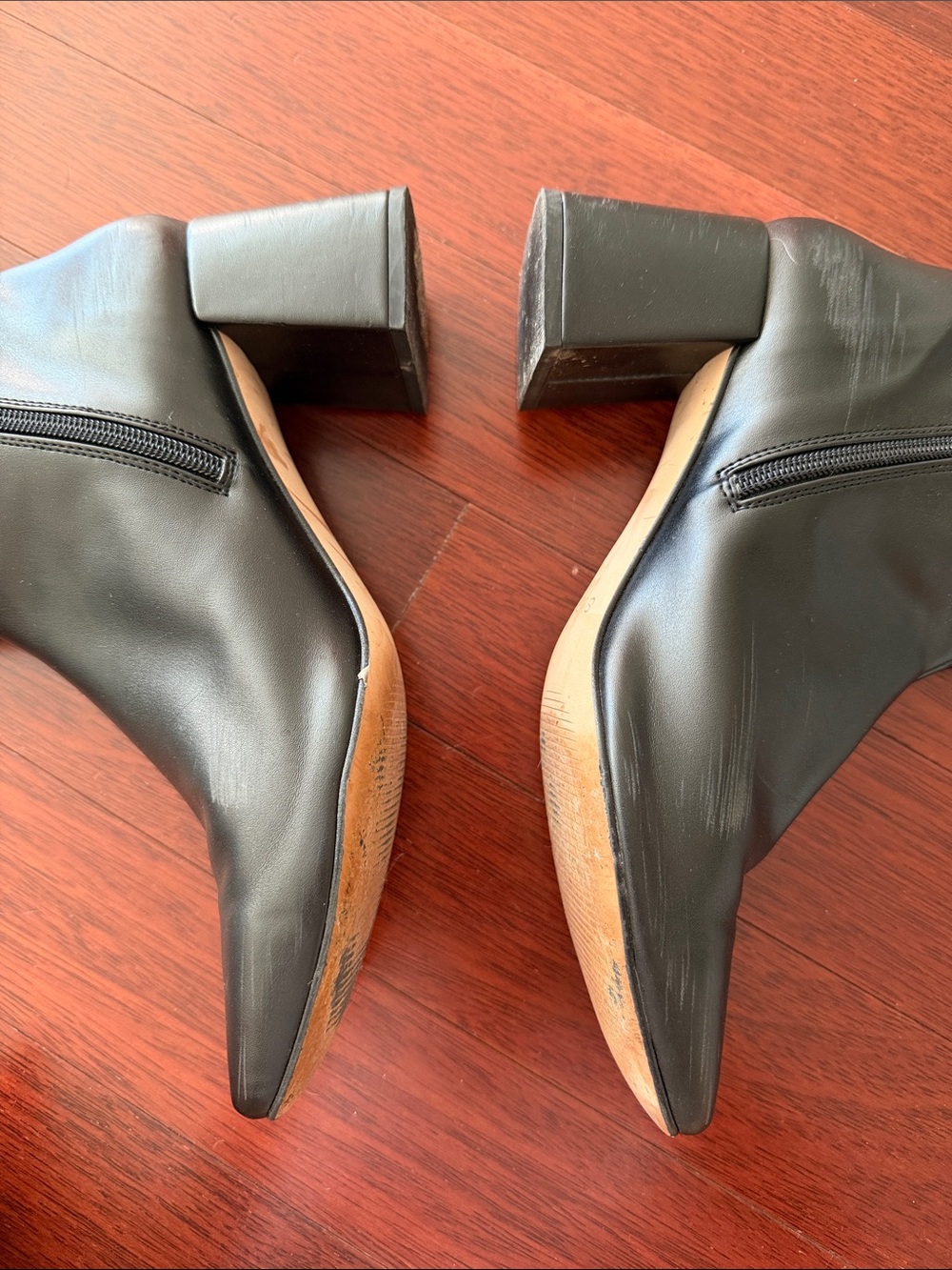 ALOHAS Black Vegan Square Toe Boots - Picture 6 of 9